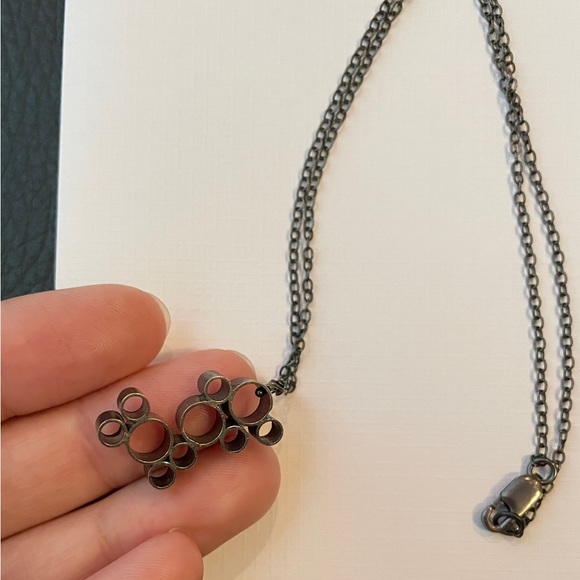 June Shin Oxidized Bubble Necklace, Sterling Silver - Picture 8 of 13